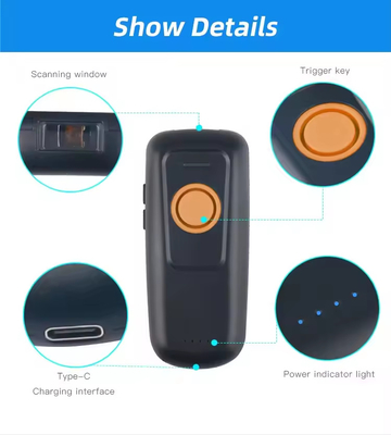 Wysoka prędkość dekodowania 1D CCD Przenośne czytniki kodów kreskowych Wireless Laser Barcode Scanner