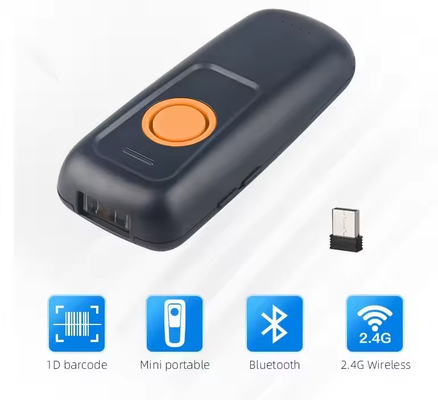 Wysoka prędkość dekodowania 1D CCD Przenośne czytniki kodów kreskowych Wireless Laser Barcode Scanner