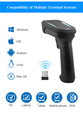 Przenośny skaner 2D kodów kreskowych z kablem USB, o rozdzielczości 640x480, antydrop